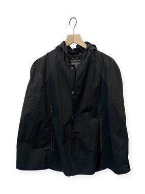 Trapstar Redline Exclusive Hooded Cape Jacket Size S Small Black